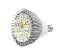 Akozon Coltiva la Striscia Principale Chiara, Lampadina Crescente per Fiore Groeilamp E14 Pianta 85V 265V E14 28W Spettro Completo LED Coltiva la Luce (E14)