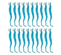 Akozon Confezione da 20 Vermi Fuzzy di Peluche Colorati per Progetti Creativi Fai da Te, Ornamenti Morbidi e Portatili, Insetti, Ideali per Animali Domestici e Giochi Divertenti alle Feste. (Azzurro)