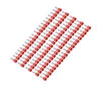 Akozon Connettore a Crimpare in Rame Terminale per Tubo Isolato 100 Pezzi Cavo Elettrico 8AWG - Soluzioni di Cablaggio e Connessione Industriali e Scientifiche