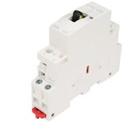Akozon Contattore Modulare 25A 2P, Interruttore Manuale per Guida DIN (2NO) | Design compatto, rumore inferiore del 75% sotto i 15 dB, risparmio energetico, per quadro elettrico domestico, interruttore