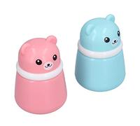 Akozon Contenitore per Borotalco con Soffio 2 Pezzi Scatola per Soffio di Polvere per Orsi di Cartone Animato per Talco | Contenitore Vuoto per Polvere per il Corpo per Bambini e Adulti | Puff Box