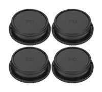 Akozon Copriobiettivo anteriore per fotocamera e copriobiettivo posteriore compatibile per Canon FD Mount Lens e corpo per Canon fd Covers