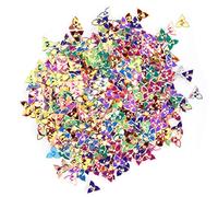 Akozon Coriandoli con Paillettes Glitterate a Forma di Fiore per Feste, Matrimoni e Occasioni Speciali - Granelli Decorativi Colorati in Design a Petali da 0,7 Cm (#1)