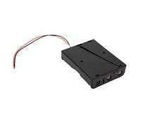 Akozon Custodia Portabatteria da 5 Pezzi con 3 Slot e Doppio Cavo Connessione Chiara in