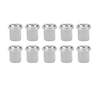 Akozon Dado per Prigioniero Batteria da 10 Pezzi in Acciaio Inossidabile da 3/8 Pollici, Parte Superiore Chiusa 6015 010 UNC Dado per Prigioniero Filettato Adatto per Auto Navis