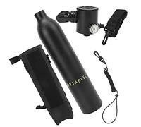 Akozon Dideep 0,5 Litri di Ossigeno Portatile Porta Sfumature Sottomarine con Valvola di Respirazione e Borsa di Stoccaggio - Ideale per Le Immersioni Ricreative (#1)