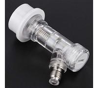 Akozon Disconnessione del Fusto con Chiusura a Sfera Trasparente con Valvola di Ritegno Interna - Connettore Affidabile per Fusti per Bevande per Birra, e Altro