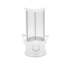 Akozon Distributore con Grande Capacità, 3 Scomparti | Multifunzionale per caramelle e noccioline, elegante design bianco, facile da pulire e da mantenere, salvaspazio per casa e
