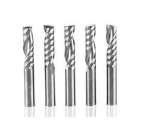 Akozon Drill Milling Cutter 6 x 22mm con Gambo in Carburo di Tungsteno Fresa CNC Utensili per Incisione Singolo Flauto a Spirale bit Set - 5 pz