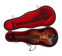 Akozon Elegante Modello di Violino in Miniatura in Legno e Mini Ornamento per Strumento Musicale con Elegante Confezione