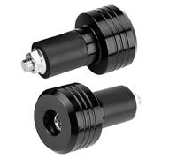 Akozon Eleganti Contrappesi Terminali Manubrio Moto in Alluminio Universale da 22 Mm - Migliorano il Controllo delle Vibrazioni e il Fascino Estetico in Rosso (BLACK)