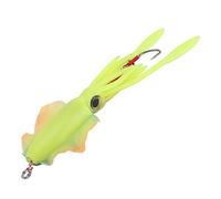 Akozon Esca per Calamari UV con Occhi di Pesce 3D Esca Morbida per Siloctopo per Pesca Notturna Nuoto Movimento e Materiale Che Non Sbiadisce 4,7" Maschere per Calamari d'acqua Salata/acqua Dolce