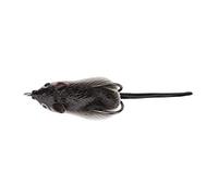 Akozon Esca per Mouse di Esca Morbida - Esca Artificiale Topwater con Doppi Ganci - Materiale in Gel di Silice Durevole e Ermetico - Ecologico, Grigio (grigio scuro)