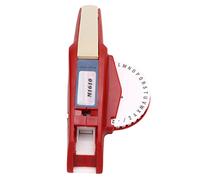 Akozon Etichettatrice per Goffratura con Numeri Trasparenti e Lettere - Goffratrice Manuale Facile da Usare con una Sola Mano per la Creazione di Etichette Fai da Te (BLACK)