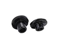 Akozon Fermo per Albero per Corde per Chitarra Elettrica da 2 Pezzi con Viti 5 Mm 7 8 Mm Rame in Lega di Zinco Nero (BLACK)