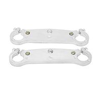 Akozon Forcelle Anteriori, 22mm/0.87in Coppia di Forcella Anteriore Inferiore Triplo Morsetto A Testa In Giù Sostituzione per Mini Motor Dirt Bike Moto 47cc 49cc