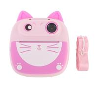Akozon Fotocamera di Stampa Istantanea 20 MP HD Dual Lens Selfie 4x Zoom Schermo da 2 Pollici Scarica Compact Travel Camera con 3 Rotoli di Stampa per Ragazzi Ragazze per Ragazzi (PINK)