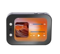 Akozon Fotocamera Digitale 64MP 4K Autofocus CCD Fotocamera Musicale Touchscreen da 2,8 Pollici 3600mAh Coperchio Scorrevole per Batteria per la Fotografia (Black)