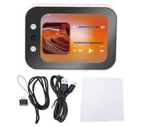 Akozon Fotocamera Digitale 64MP 4K Autofocus CCD Fotocamera Musicale Touchscreen da 2,8 Pollici 3600mAh Coperchio Scorrevole per Batteria per la Fotografia (Pink)