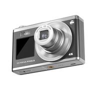 Akozon Fotocamera Digitale Video 4K da 60 MP Schermo IPS da 2,88 Pollici Zoom 16X per Vlogger di Fotografia Viaggiatori (WHITE)