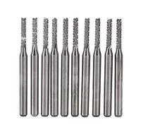 Akozon Fresa in metallo duro 10 pezzi 2mm Frese in metallo duro Punta da incisione Taglierina SMT/CNC/PCB