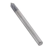 Akozon Fresa per Smusso 3 Taglienti 60° Fresa per CNC in Acciaio Al Tungsteno per Lavorazioni di Precisione, Incisione su Alluminio e Rame (D4*60°*50L)