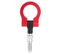 Akozon Gancio di traino da Corsa Universale Auto Rimorchio Automatico in Lega di Alluminio Kit Gancio di Traino Anteriore Gancio a Vite per Serie E(Rosso)