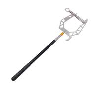 Akozon Gancio per Ormeggio per Corda D'ormeggio con Asta Telescopica 41-150 Cm per Barche e Kayak, Infilatore per Corda D'ormeggio a Forma di U per Assistenza All'ormeggio, Gancio Guida