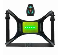 Akozon Gilet Riflettente a Led Ricaricabile Sb con Indicatori di Direzione di Controllo Sicurezza di Avvertimento Ycle Ad Alta visibilità (YELLOW)