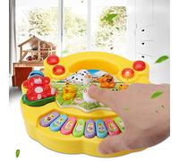 Akozon Giocattolo Interattivo per Educativo Musicale per Bambini - Giocattolo Musicale per lo Sviluppo della Fattoria degli Animali per Bambini - Regalo per il Riconoscimento dei Colori e (CP5031A