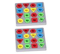 Akozon Giocattolo per Abbinare Colori a Forme per Bambini - Gioco Educativo Cognitivo con Figure Geometriche per l'apprendimento Precoce - 4 Colori e 4 Forme - Giocattolo per Lo Sviluppo Sensoriale