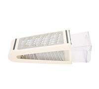 Akozon Grattugia Doppia, Contenitore Grattugia in ABS Materiale PS 22x13,5x8,5 Cm 8,7x5,3x3,3 Pollici Scatola per Alimenti per Cucina con Lato Rimovibile, AKOZONU65MZ43XSN