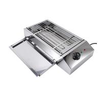Akozon Grill Barbecue Elettrico Akozon Meno in Acciaio 2800W Grill Elettrico BBQ Senza Fumo con Controllo della Temperatura Rimovibile per Uso Interno Ed Esterno