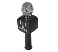Akozon Handhell Microfono di Karaoke Microfono Karaoke KTV Portatile per Bambini, Adulti e Divertimento in Famiglia, Suono Professionale con Eco, Ricaricabile e Facile (BLACK)