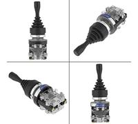 Akozon HKA1-41Z02 Ritorno Momentaneo 'interruttore Joystick a 2 Posizioni 2NO per Campo di Automazione e Sicurezza