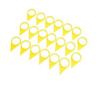 Akozon Indicatori di Dadi per Ruote Allentati da 33 Mm Controllo di Sicurezza Giallo Ad Alta visibilità Frecce di Avvertimento Visivo per Dadi delle Ruote con Plastica Flessibile e