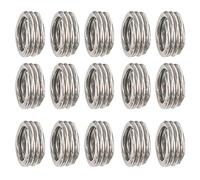 Akozon Inserti Filettatura 100 Pezzi, Inserti per la Riparazione del Dado di Riduzione delle Donne Maschi, M2.5x0.45 ASSEGLIO ALLASSIONE ACCIAIO IN ACCIAIO IN M22.5X0.452D (1D)