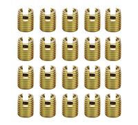 Akozon Inserto Filettato Autofilettante 20pz Inserti Filettati 302 Viti per Riparazione Viti in Acciaio al Carbonio(Inner M6*1,0 Outer M10*1,5)