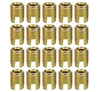 Akozon Inserto Filettato Autofilettante 20pz Inserti Filettati 302 Viti per Riparazione Viti in Acciaio al Carbonio(Inner M8*1,25 Outer M12*1,5)