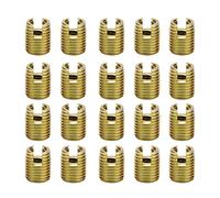 Akozon Inserto Filettato Autofilettante 20pz Inserti Filettati 302 Viti per Riparazione Viti in Acciaio al Carbonio(Inner M4*0,7 Outer M6,5 * 0,75)