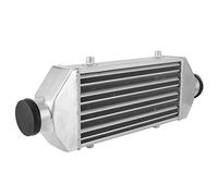 Akozon Intercooler Universale, Intercooler a Montaggio Anteriore Intercooler Turbo Diametro Ingresso 65mm, 300x160x65mm, Ottima capacità di Raffreddamento, Lega di Alluminio