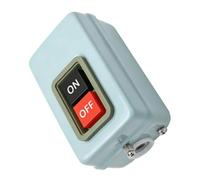Akozon Interruttore a Pulsante Motore 10A 380V, Interruttore a Pulsante | Contatto in Argento, Autobloccante ON OFF, Interblocco Meccanico, Controllo Motore, Costruzione Durevole