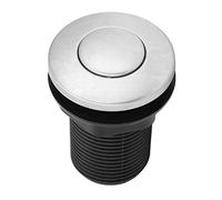 Akozon Interruttore Aria Insimmeratore, Rottami Immondizia Interruttore Aria 32mm per Smaltimento Rifiuti Kit Tubo Pneumatico Smaltimento On/off Pulsante Autobloccante Automatico