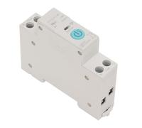Akozon Interruttore Automatico Modulare 25A, Telecomando con Timer, per | PA66 Ritardante di fiamma, 3 modalità, Bianco, Compatibile con la domotica, Montaggio su guida DIN