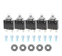 Akozon Interruttore Termico 8 A con Terminali A Connessione Rapida Manuale A Spinta