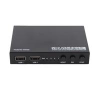 Akozon KC KM402 Controller di Commutazione Sincrona per Tastiera e Mouse USB 2.0 a 4 Porte per, e Operativo - Facile Controllo Plug and Play di più Computer