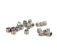 Akozon Kit 20 Boccole per Viti con Inserto Filettato in Acciaio Inossidabile M14x1,5 per Riparazione e Conversione della Filettatura, Inserti Resistenti Alla Corrosione Maggiore Resistenza della