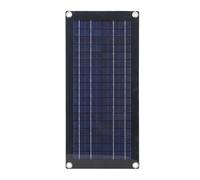 Akozon Kit Caricabatterie Solare Portatile da 20 W 18 V per Cam Ed Escursionismo - Efficiente Mantenitore di Batteria Solare con Ventose e Clamp/Holder