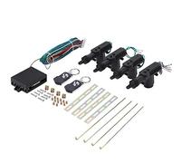 Akozon Kit Chiusura Centralizzata per Auto, 4 Attuatori, Portata Remota | Accesso Senza Chiave, Attuatori Cromati, Design Impermeabile, Installazione a 2 o 4 Porte, Cablaggio Certificato UL