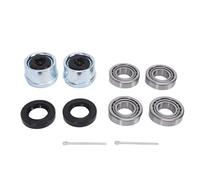 Akozon Kit Cuscinetti Ruota per Rimorchio 30205 Asse in Acciaio Cr da 25 Mm | Acciaio Al Cromo e Gomma, Guarnizioni TC, Assali per Carichi Leggeri, Rimorchi Pieghevoli da 25 Mm, Parti di Ricambio del